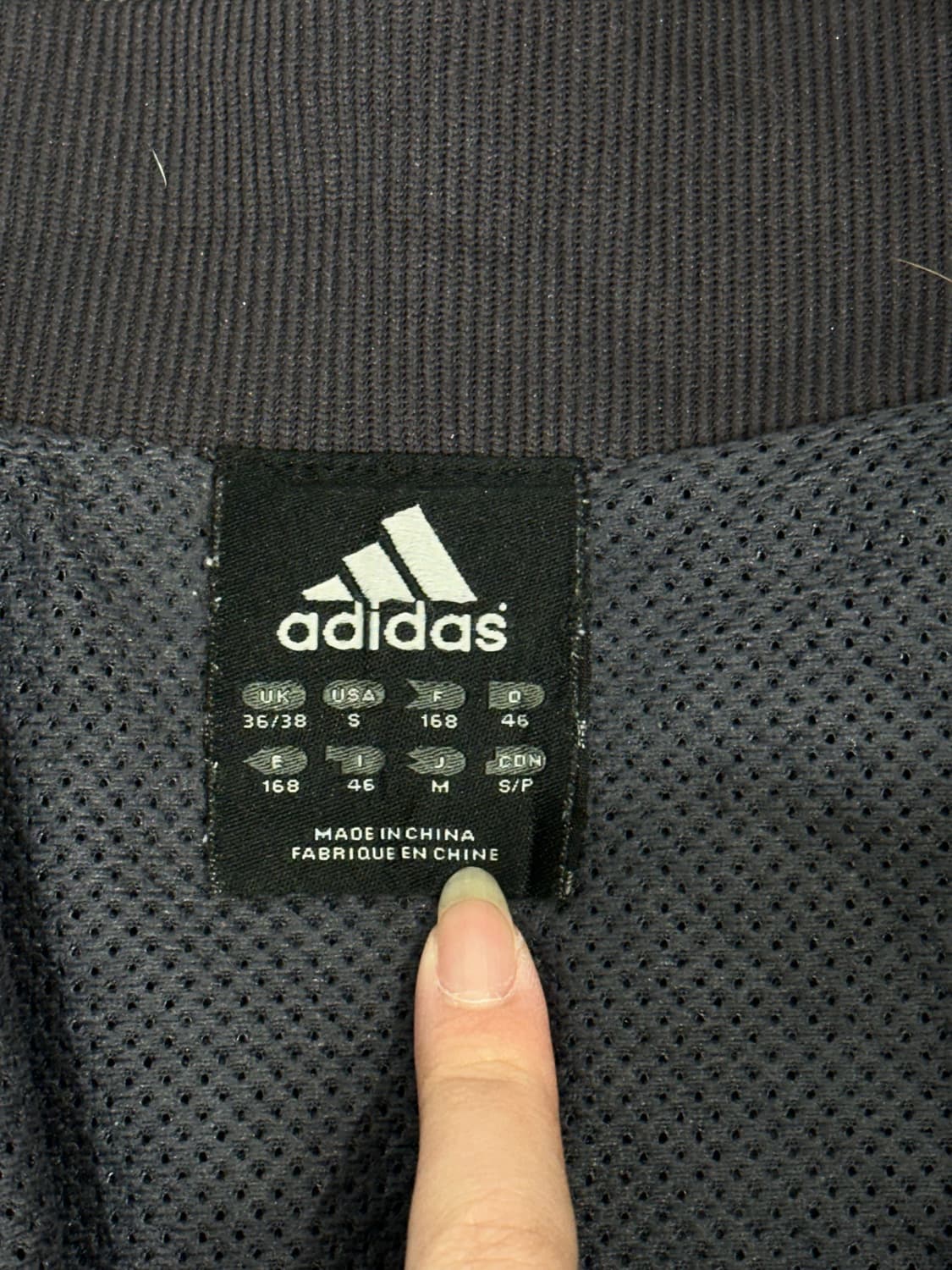 아디다스 블랙 그레이 삼선 오버핏 바람막이 자켓 M 상품이미지7