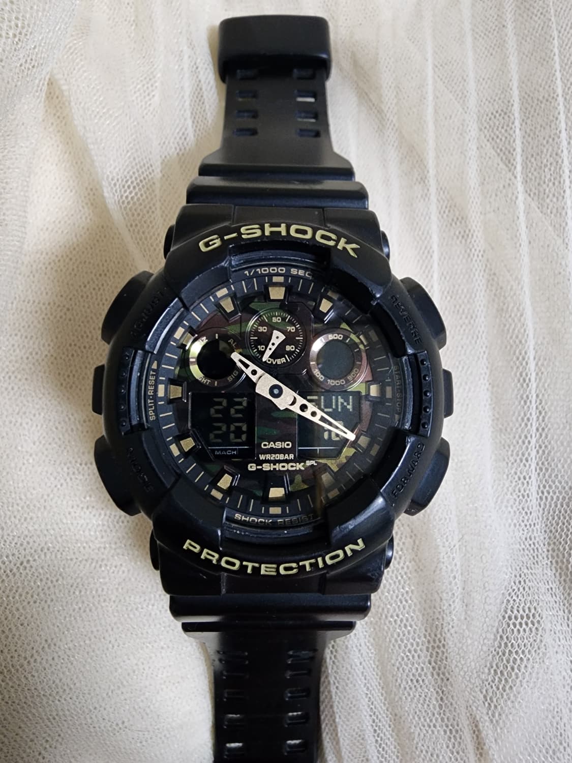 카시오 지샥 카모 GA-100CF  우레탄 시계 상품이미지1