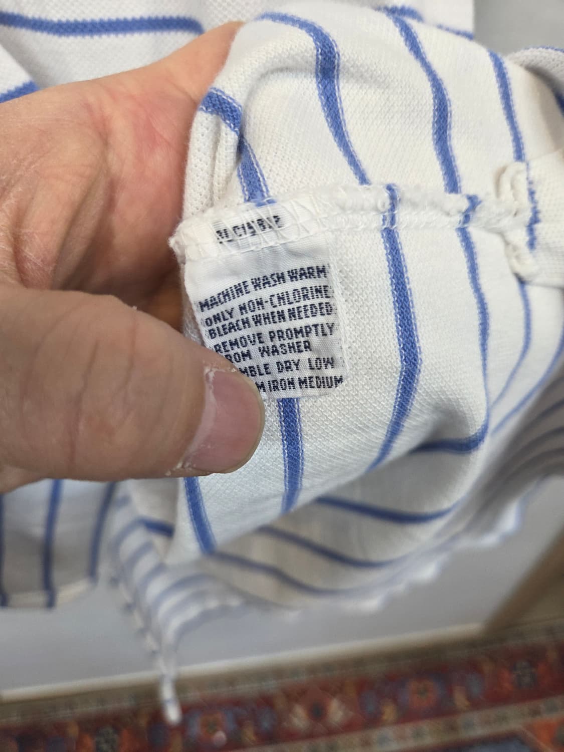 폴로랄프로렌 올드스쿨 스트라이프 카라반팔 m 상품이미지5