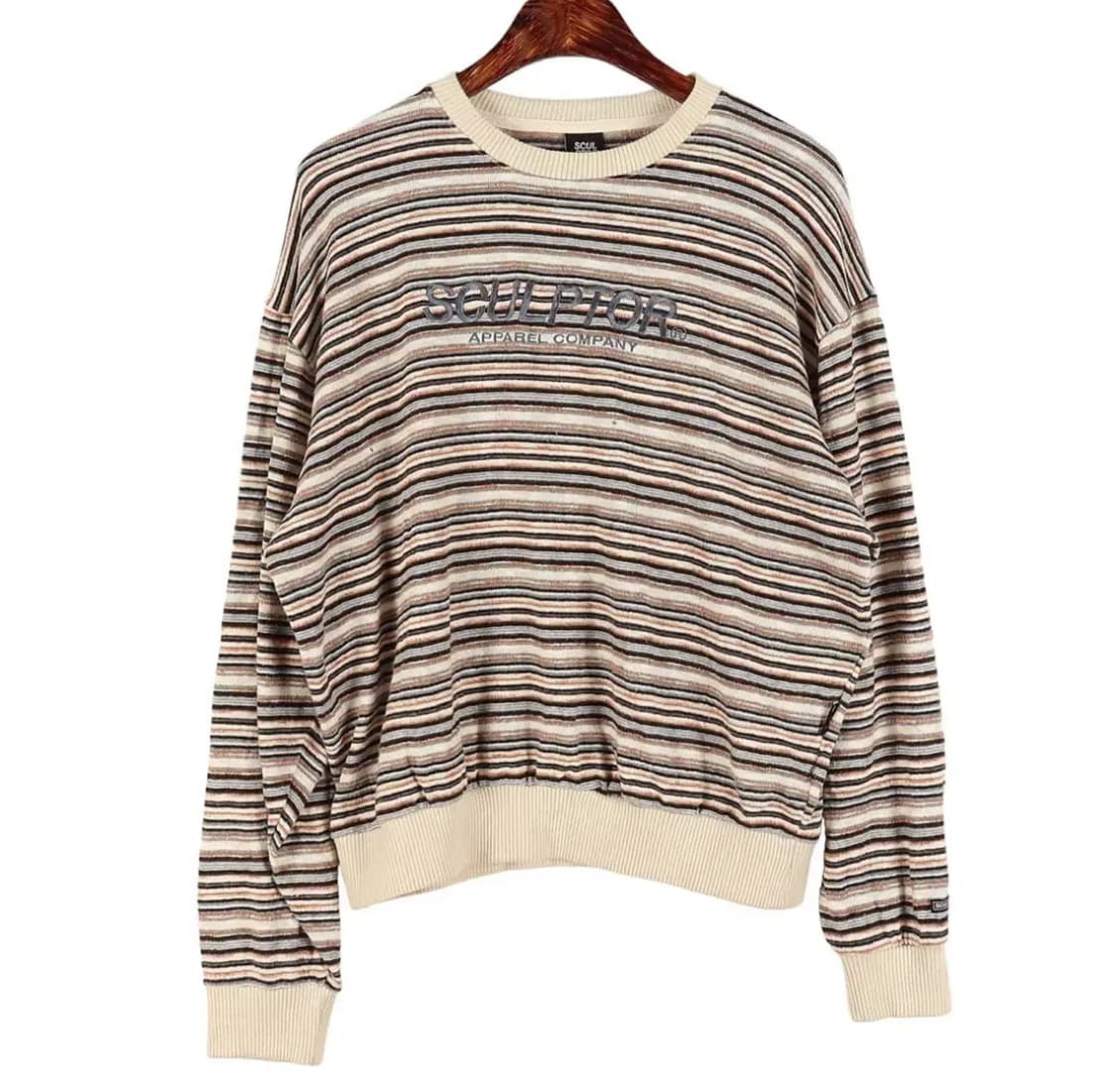 스컬프터 스트라이프 니트 OS 상품이미지1