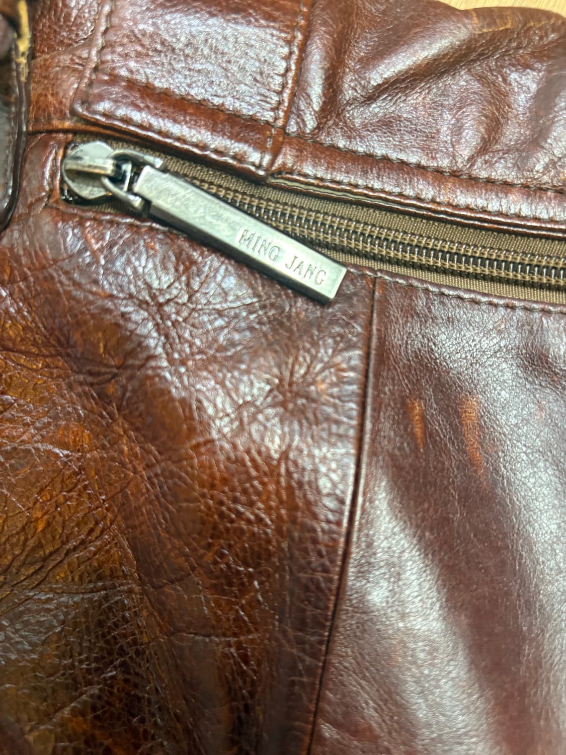   빈티지 브라운 가죽 버클 숄더백  상품이미지4