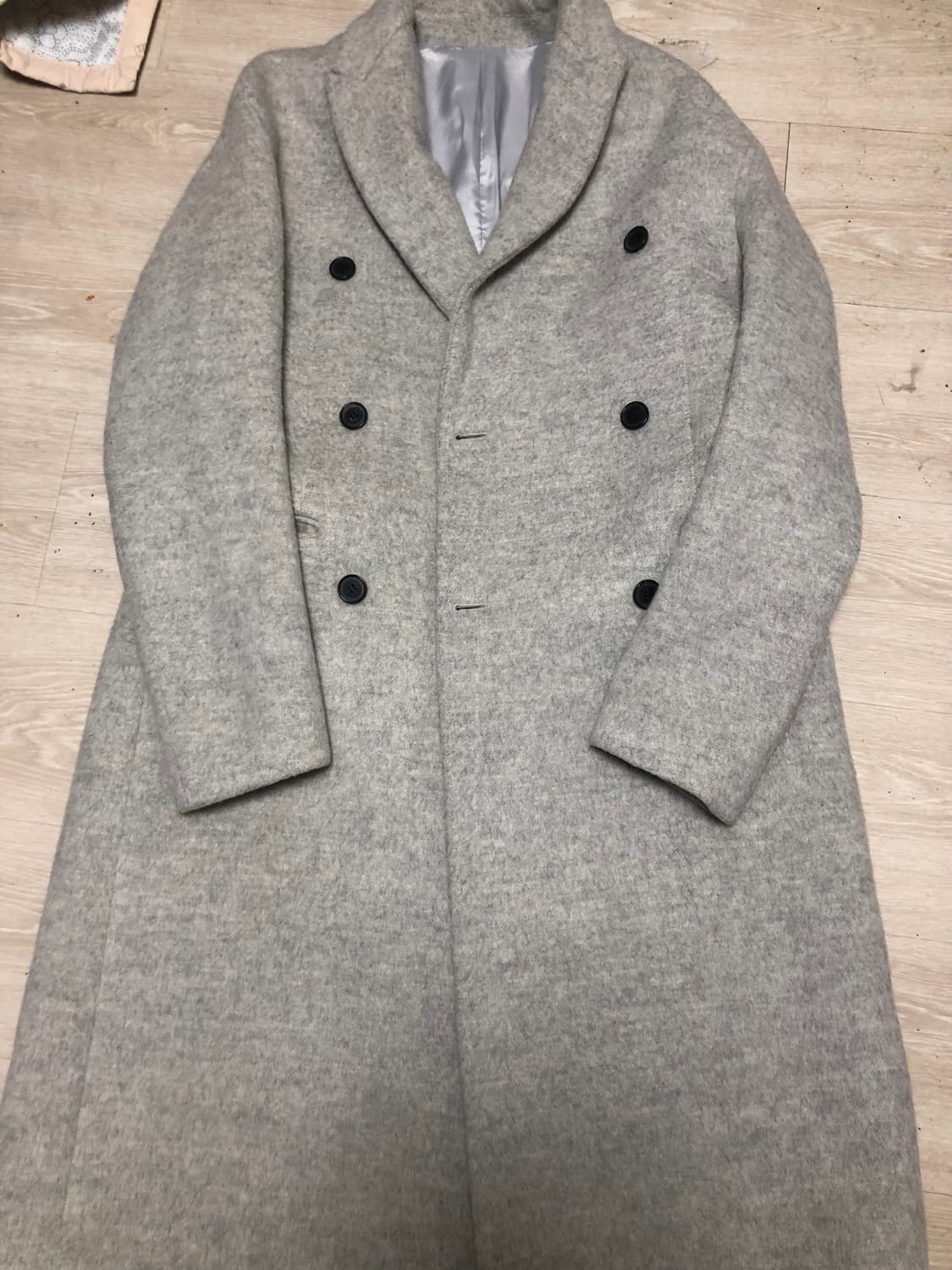 디앤써 알파카 아이보리 더블 코트 사이즈 48, XL 105 사이즈 상품이미지2