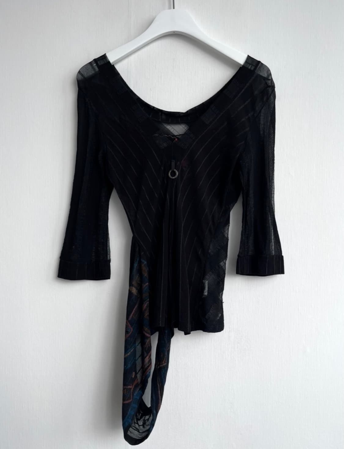 Save The Queen 블랙 메쉬 블라우스 상품이미지7