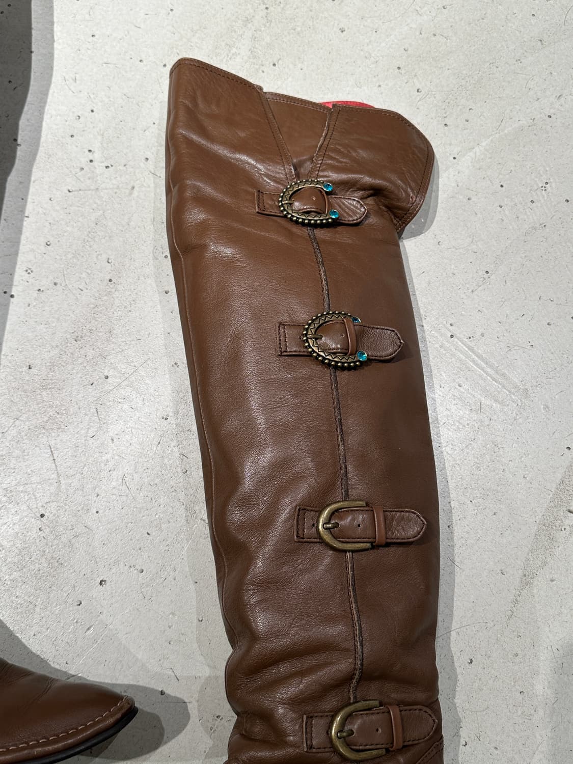 00s Anna sui  y2k vintage brown boots 상품이미지5