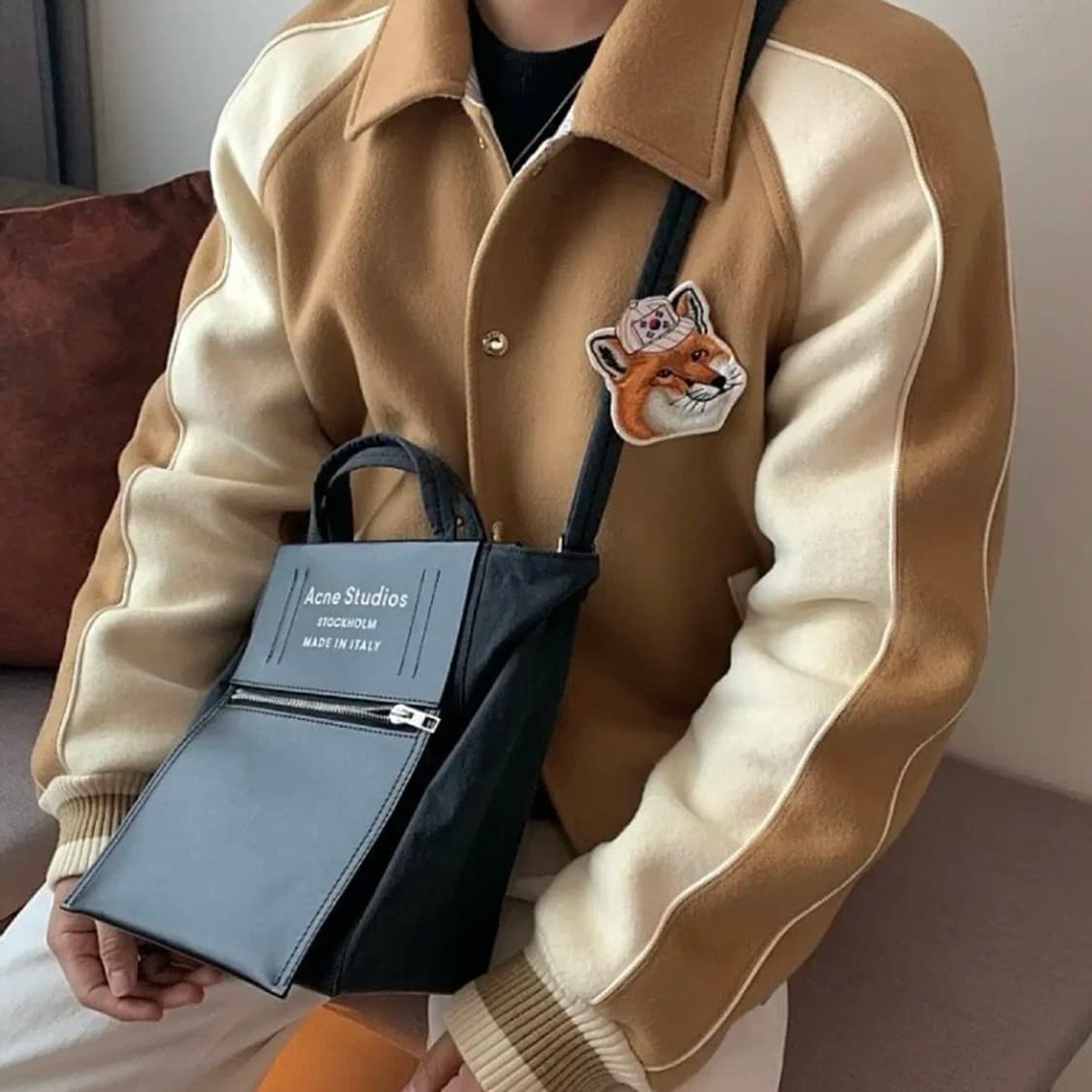 (M) Maison Kitsune 메종키츠네 15FW 국뽕 테디 자켓 상품이미지2