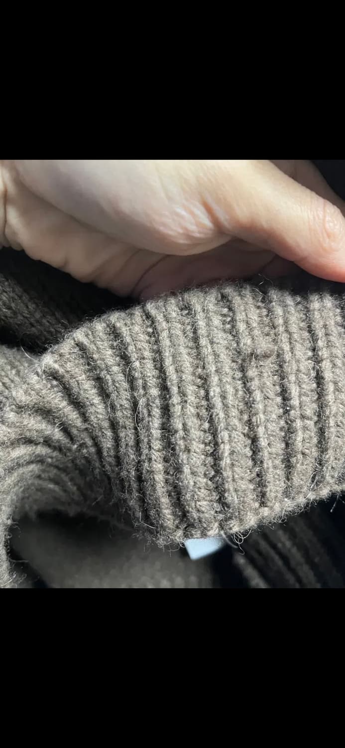 시스템옴므 25FW 파리컬렉션 울 더블 넥 니트 상품이미지6