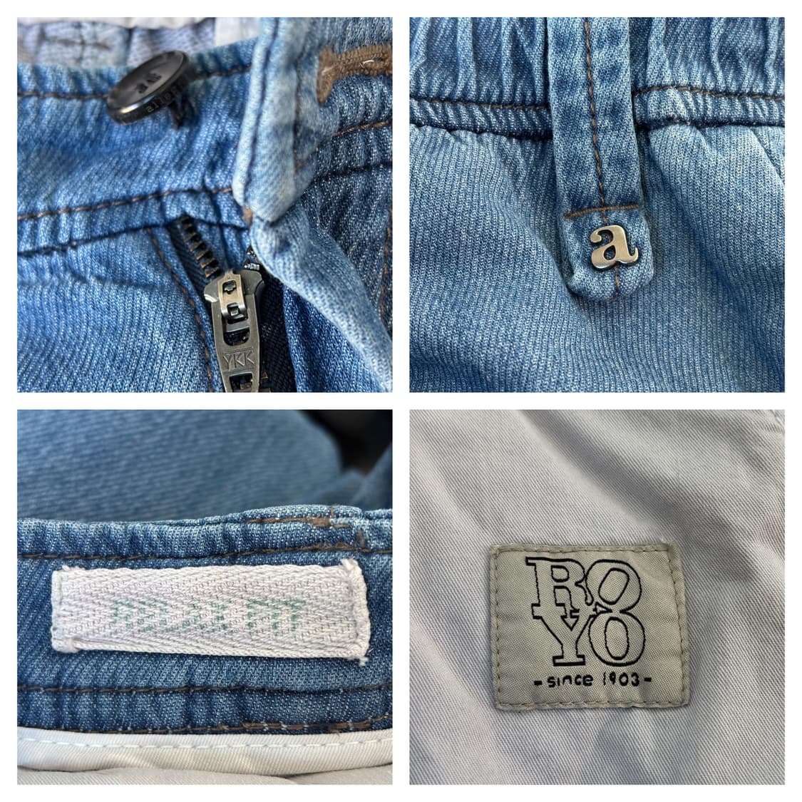 24SS)알레그리 릴렉스핏 원턱 밴딩 데님팬츠78(30~31) 상품이미지6