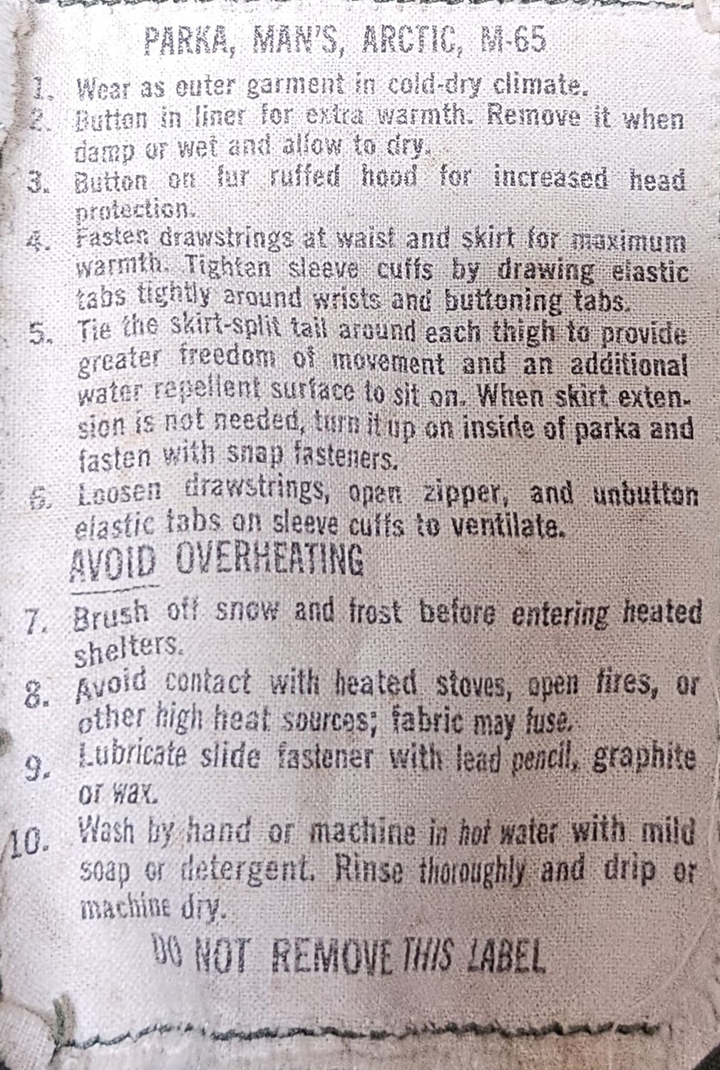 M65 1세대 피쉬테일 개파카 풀구성 상품이미지4