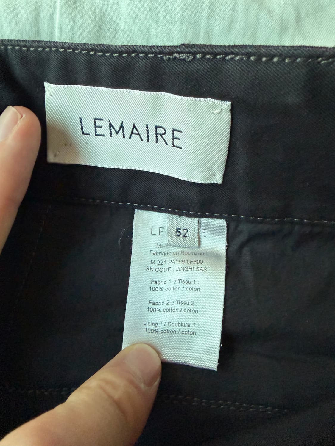 [52] 르메르 유틸리티 팬츠 블랙 상품이미지4