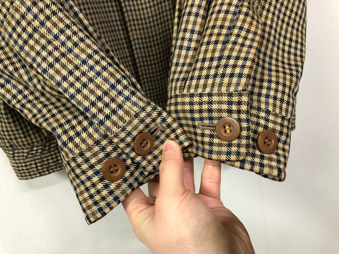 YSL 입생로랑 남성 오버핏 헤링턴 블루종 울 자켓 _ 카키 상품이미지3