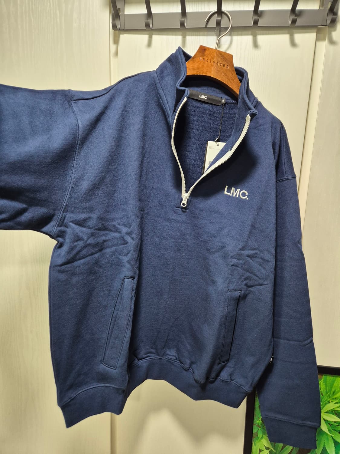 LMC 하프집업 네이비 맨투맨.새상품 상품이미지4