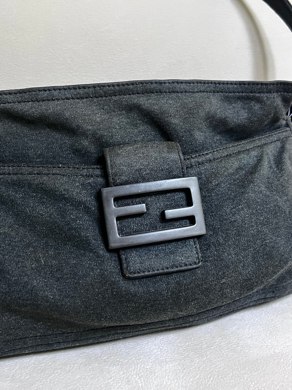 Fendi Gray Wool Mamma Baguette Shoulder 상품이미지2