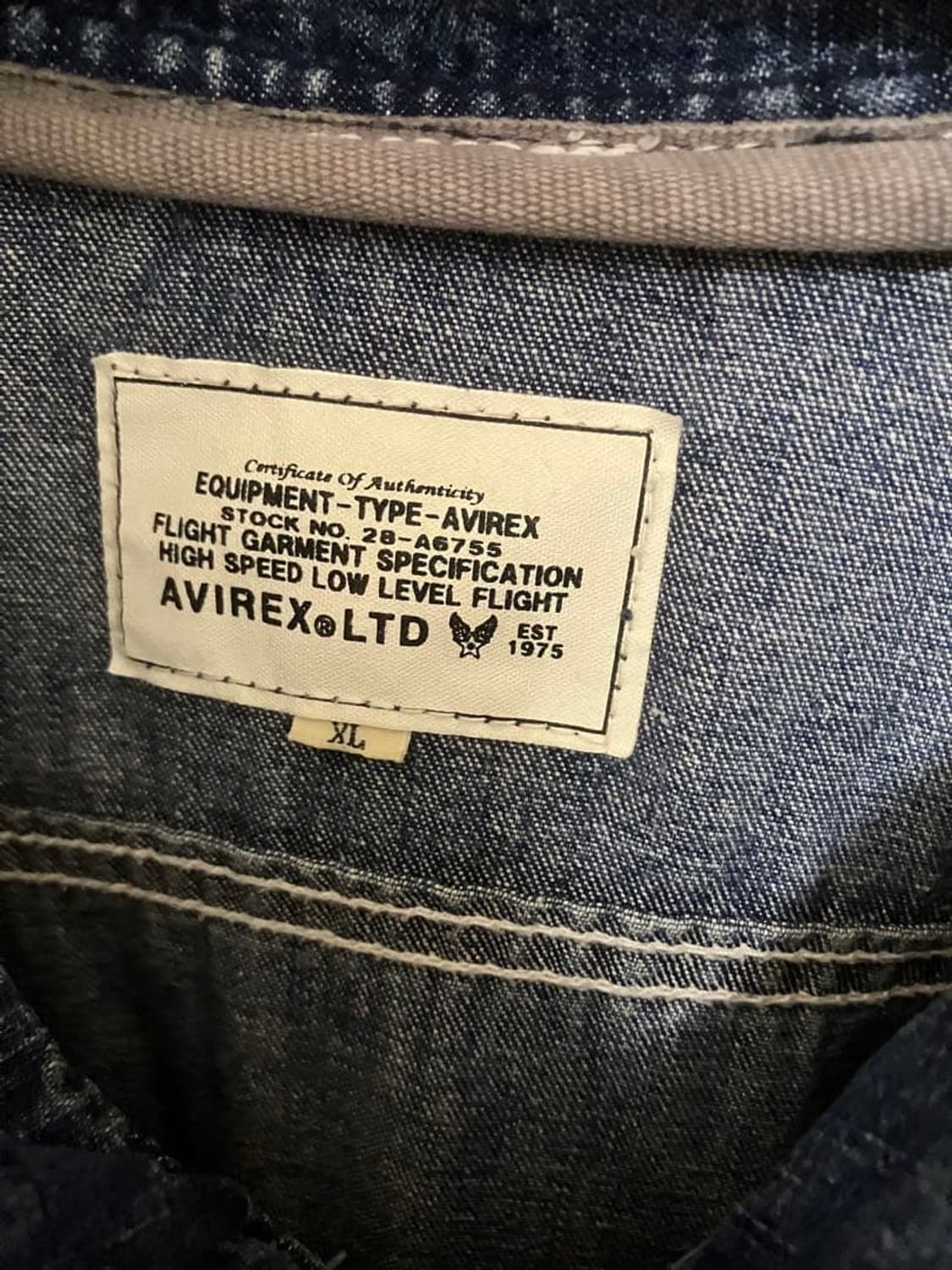 아비렉스 데님 점프수트 오버롤 Avirex xl 차일드매거진 차매 상품이미지3