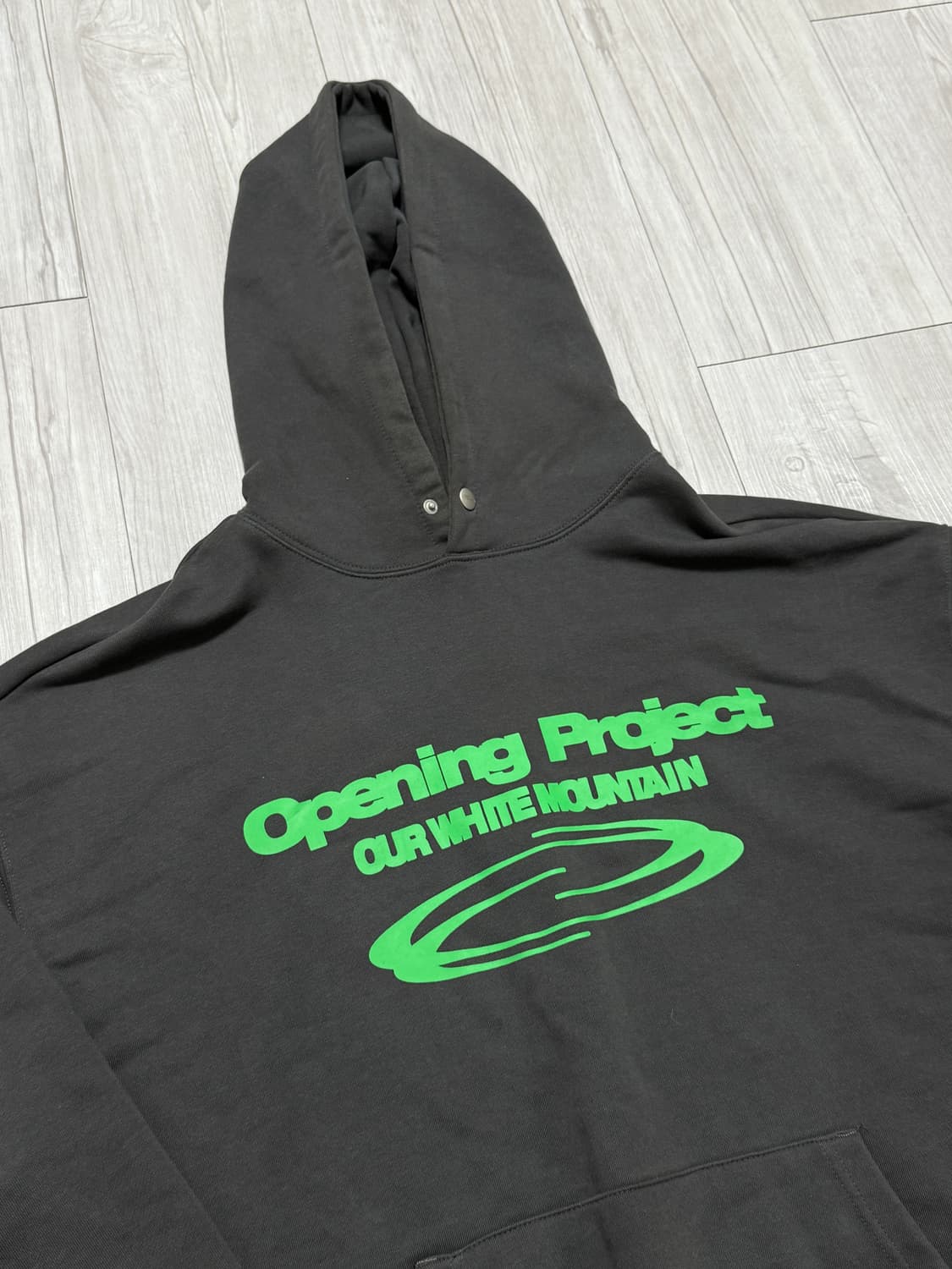 [3] 오프닝 프로젝트 아이덴티티 후드 차콜 상품이미지2