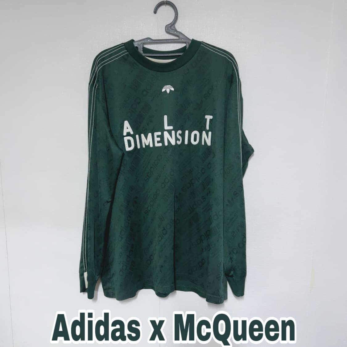 아디다스x알렉산더맥퀸 그린 블록코어 봄 공용 유니폼 상품이미지1