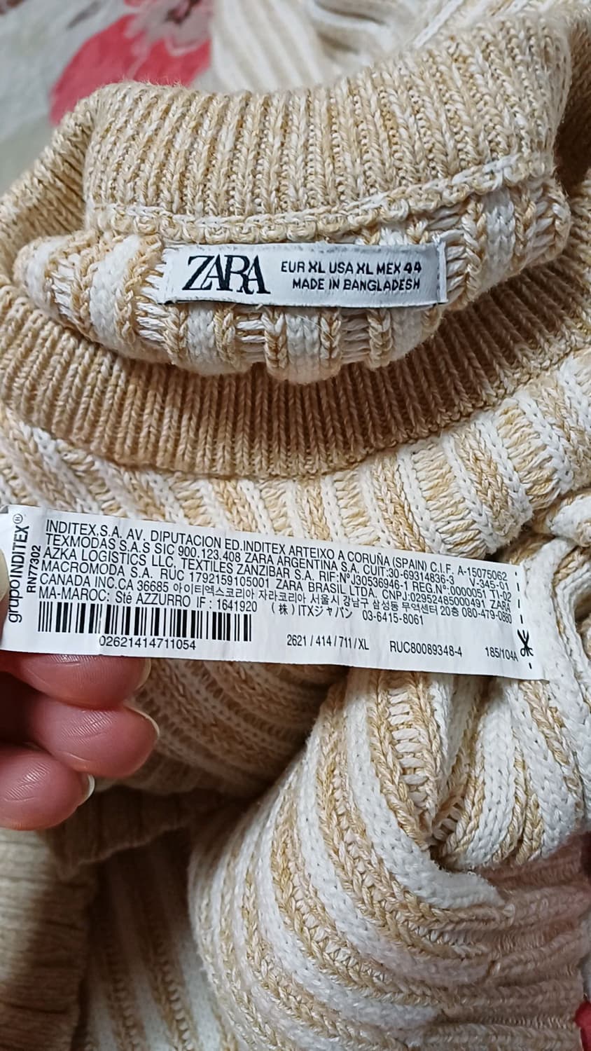 자라 니트 110 가슴61 기장73 상품이미지5