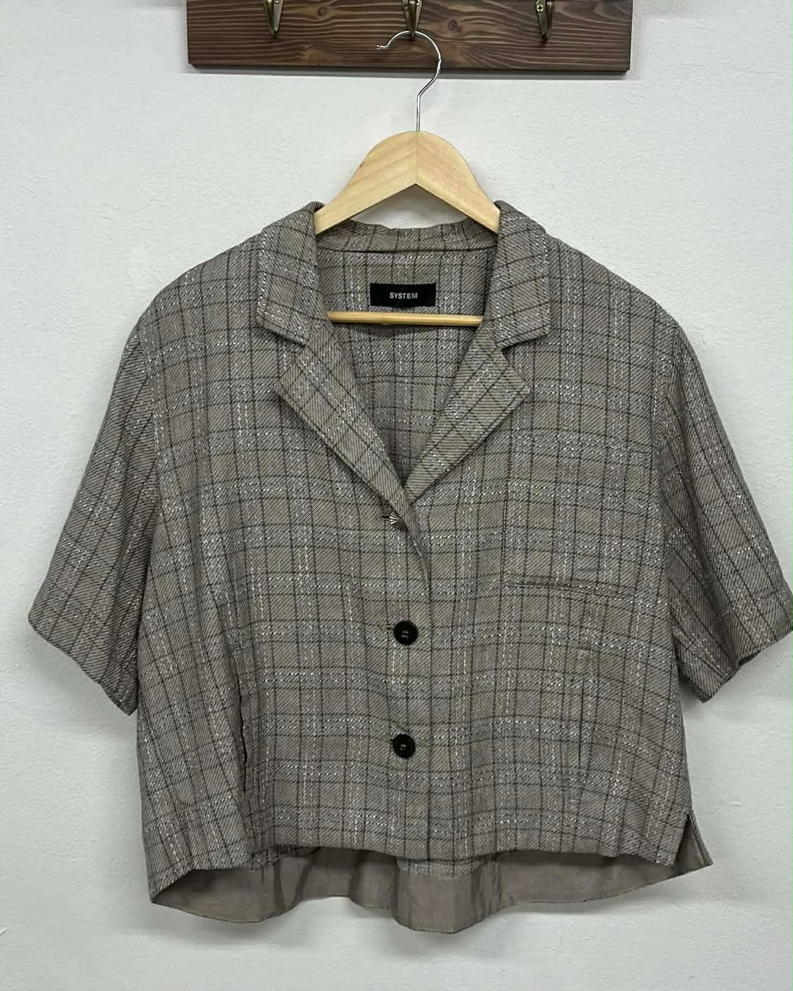 시스템 한섬 21년 신형 숏 슬리브 반팔 자켓 상품이미지1