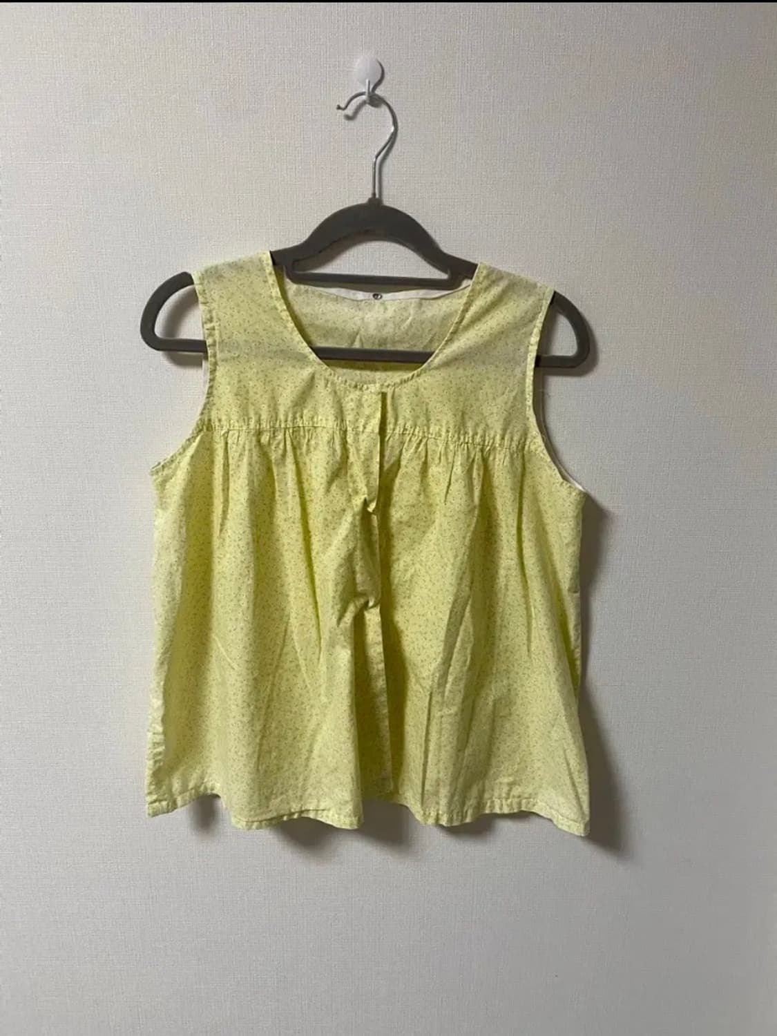 빈티지 모리걸 하구미 잔꽃 민소매 티셔츠 상품이미지1