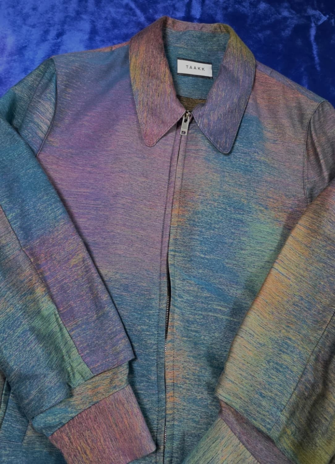 [2] 타크 노이즈 자카드 블루종 상품이미지3