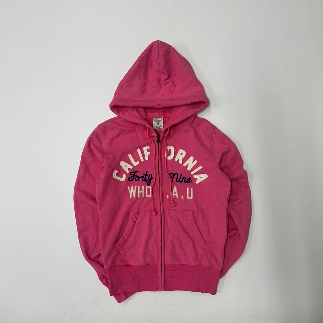 후아유 y2k 러블리힙 스웻 걸즈 후드집업 희귀져지(S) 상품이미지2