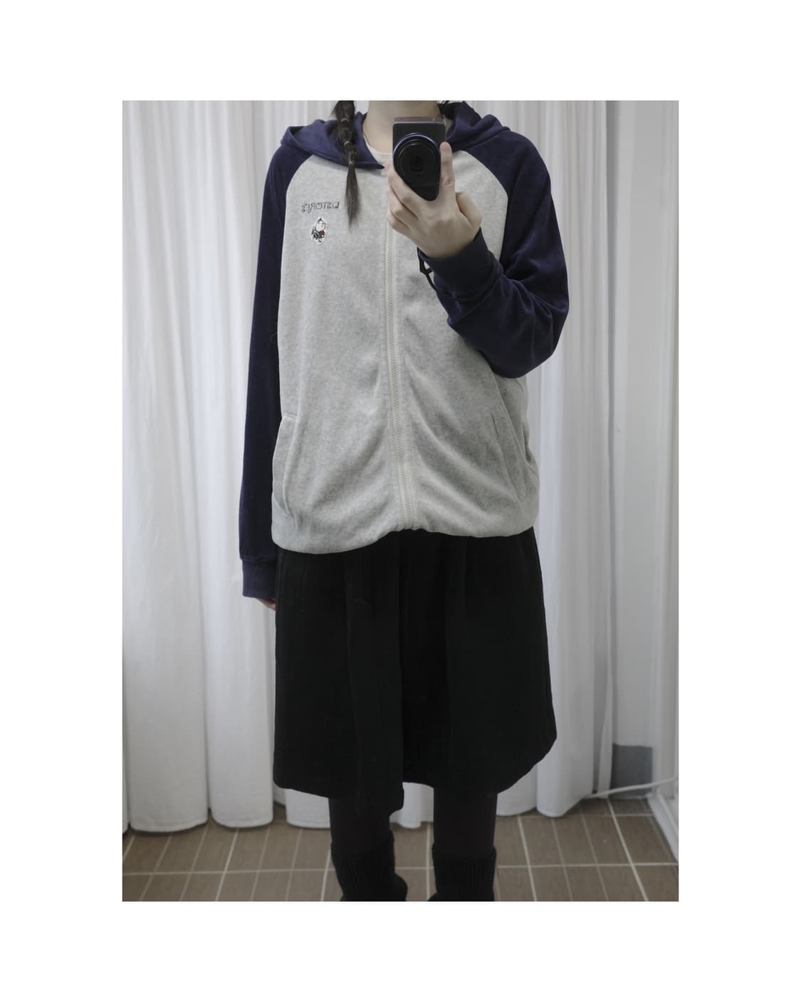 Drug Store Velvet Hood Zip-up  상품이미지4