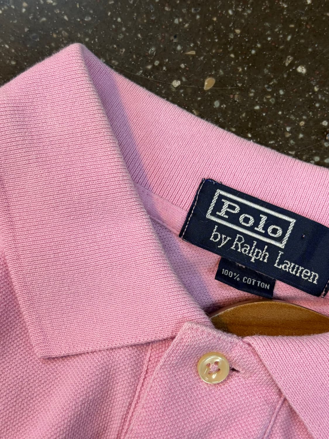 폴로 랄프로렌 반팔 PK 카라 티 핑크 XL 상품이미지3