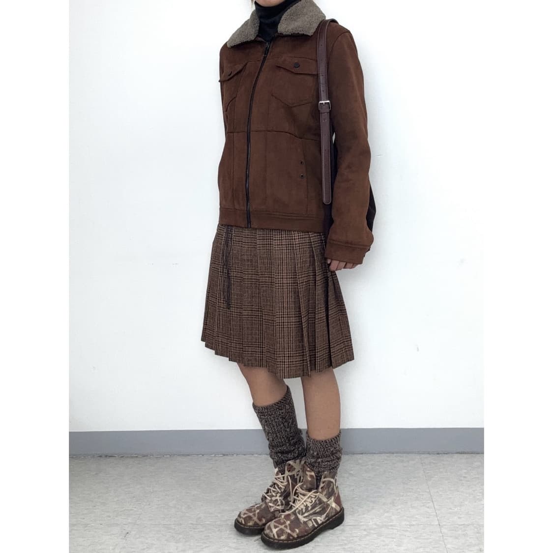 빈티지 브라운 무스탕 자켓 상품이미지3