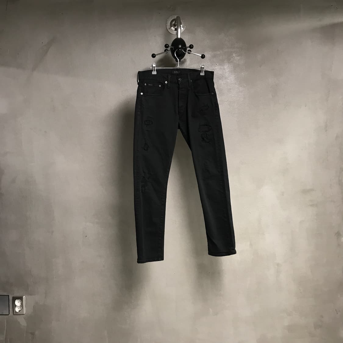 폴로 랄프로렌 코튼 팬츠 블랙 30/30 상품이미지1