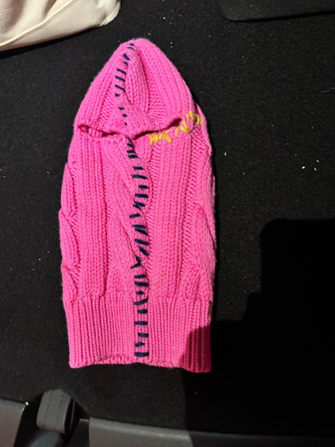 마르니 케이블 니트 후드 바라클라바 핑크 L 상품이미지7