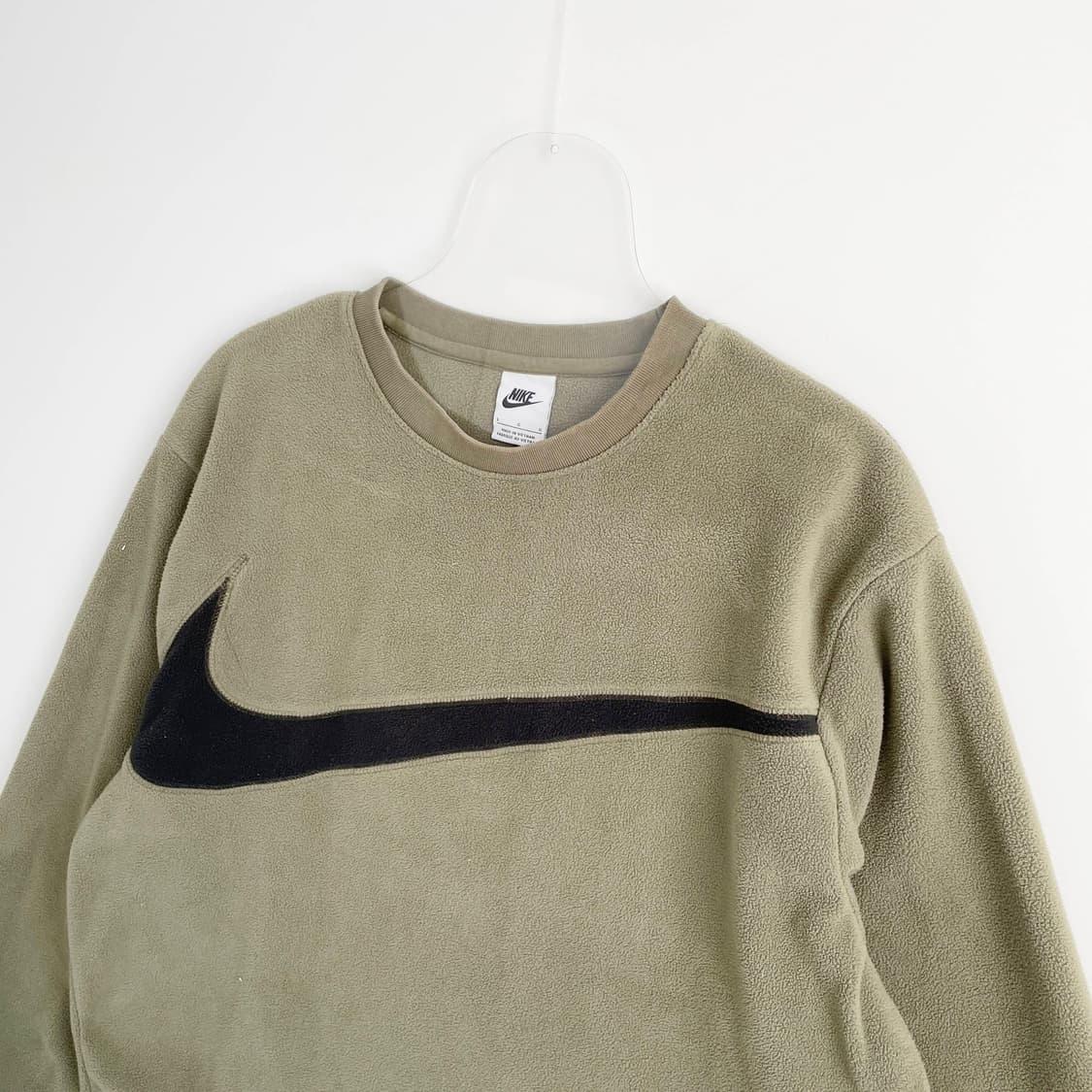 F2 나이키 클럽+ 플리스 윈터라이즈드 크루넥 미디엄 올리브 맨투맨 10 상품이미지2