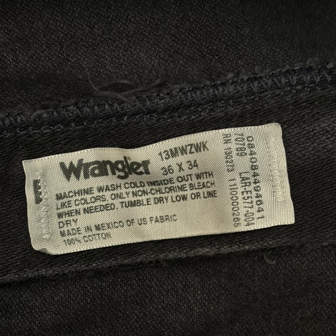 00s 미국 빈티지 랭글러 블랙진 청바지 상품이미지4