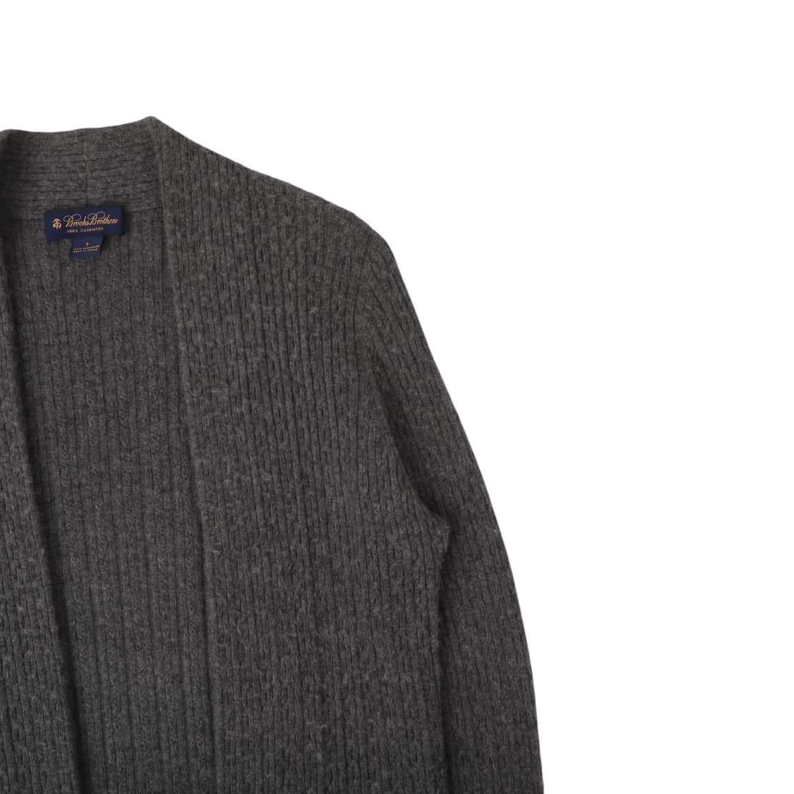 브룩스브라더스 그레이 캐시미어 100 오픈 가디건 상품이미지3