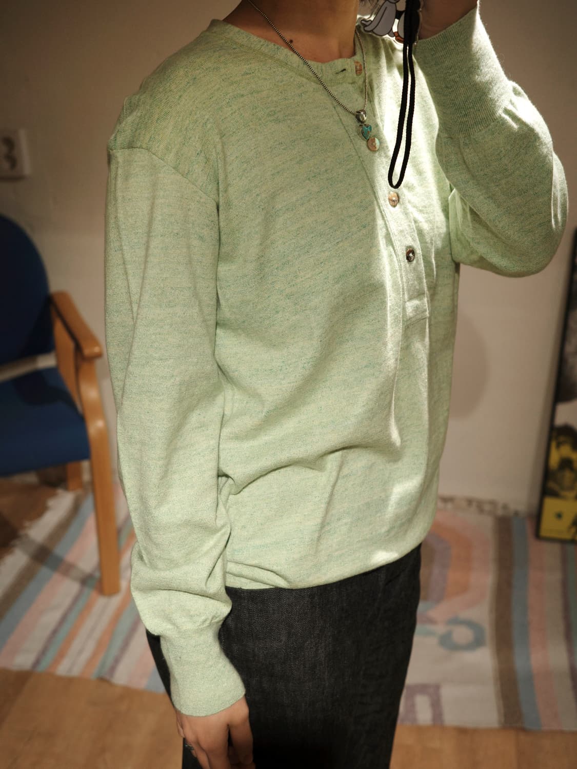 45rpm 코튼 버튼 티셔츠 4사이즈 (추천 55-66) 상품이미지3