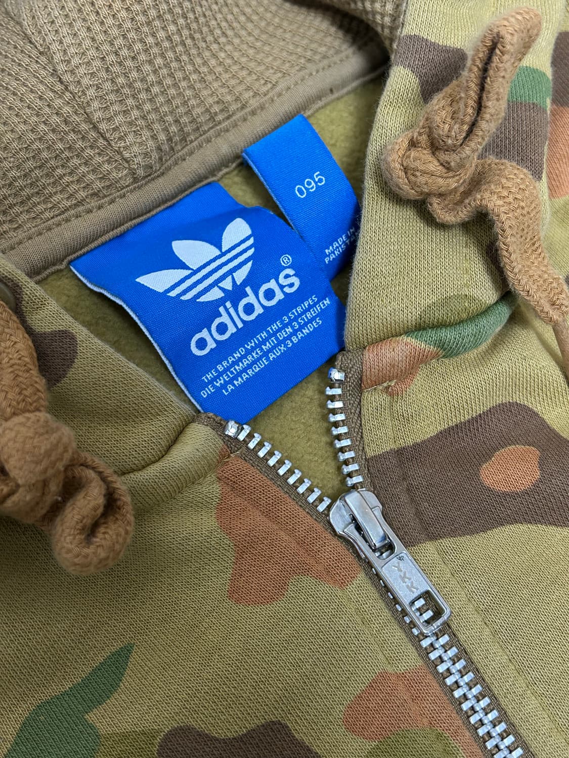 아디다스 카모 기모 후드집업 상품이미지5