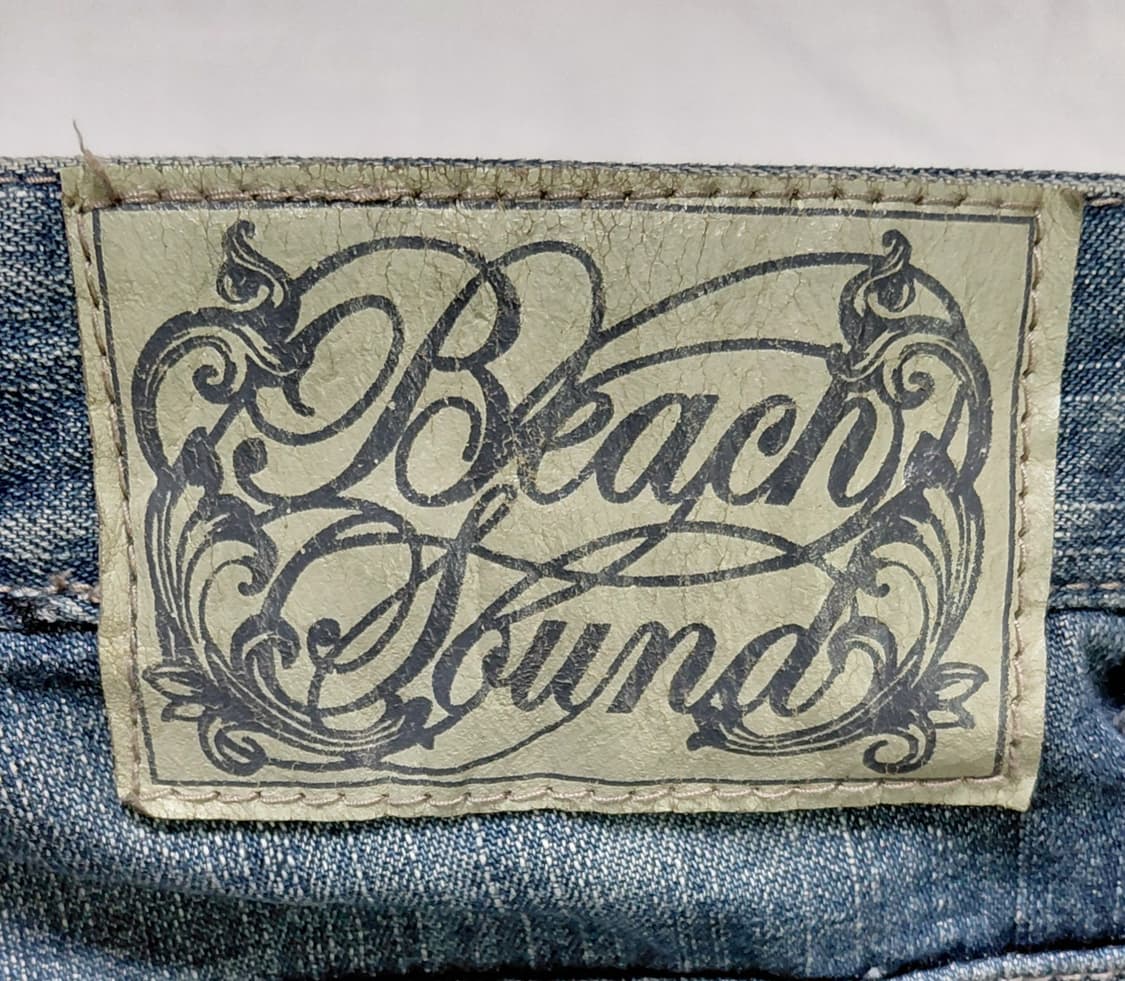 [M] y2k 감성 Beach Sound 서프 빈티지 자수 데님 팬츠 상품이미지9