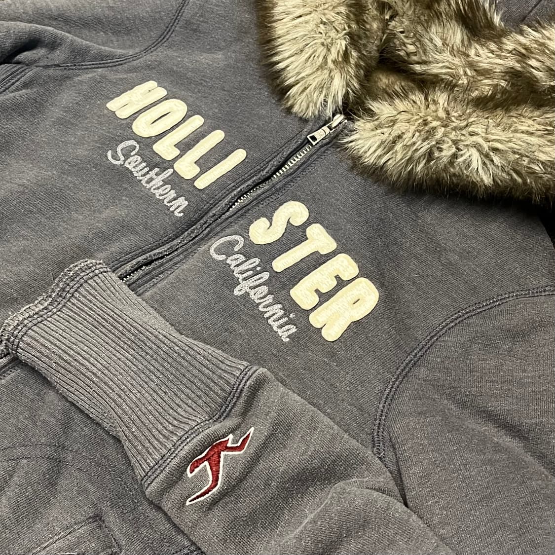 홀리스터 투웨이 울프죠 퍼 후드집업44-55 상품이미지2