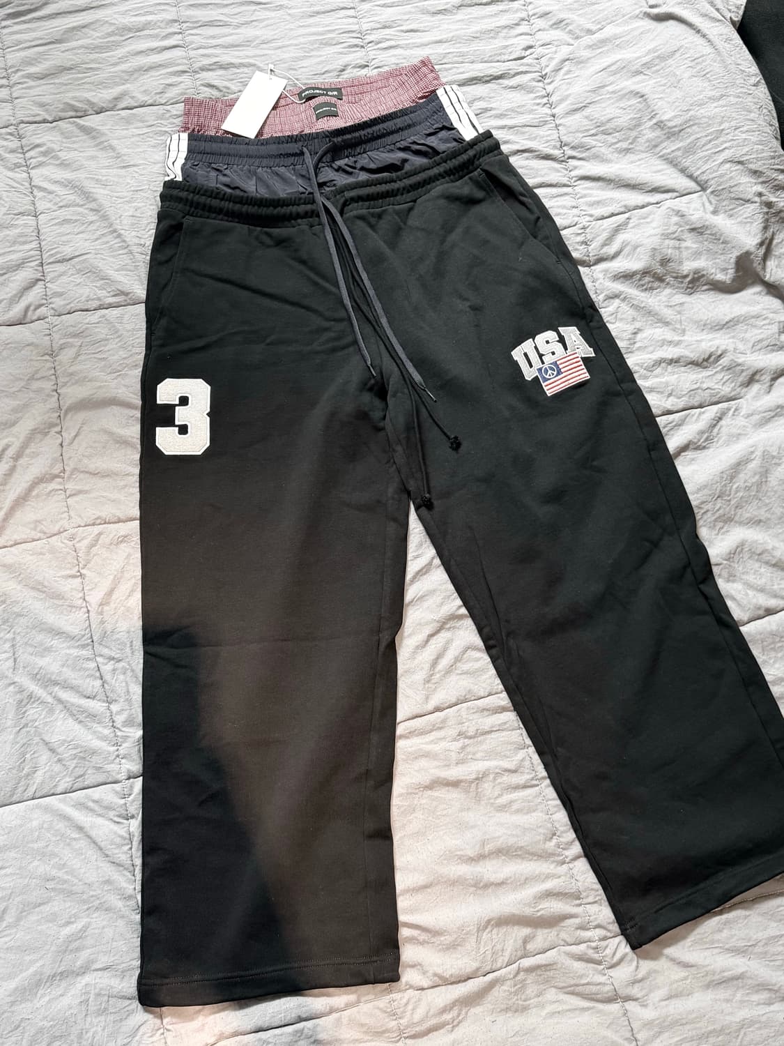 프로젝트GR 3레이어드 스웻팬츠 2사이즈 (타잔착용) 상품이미지1