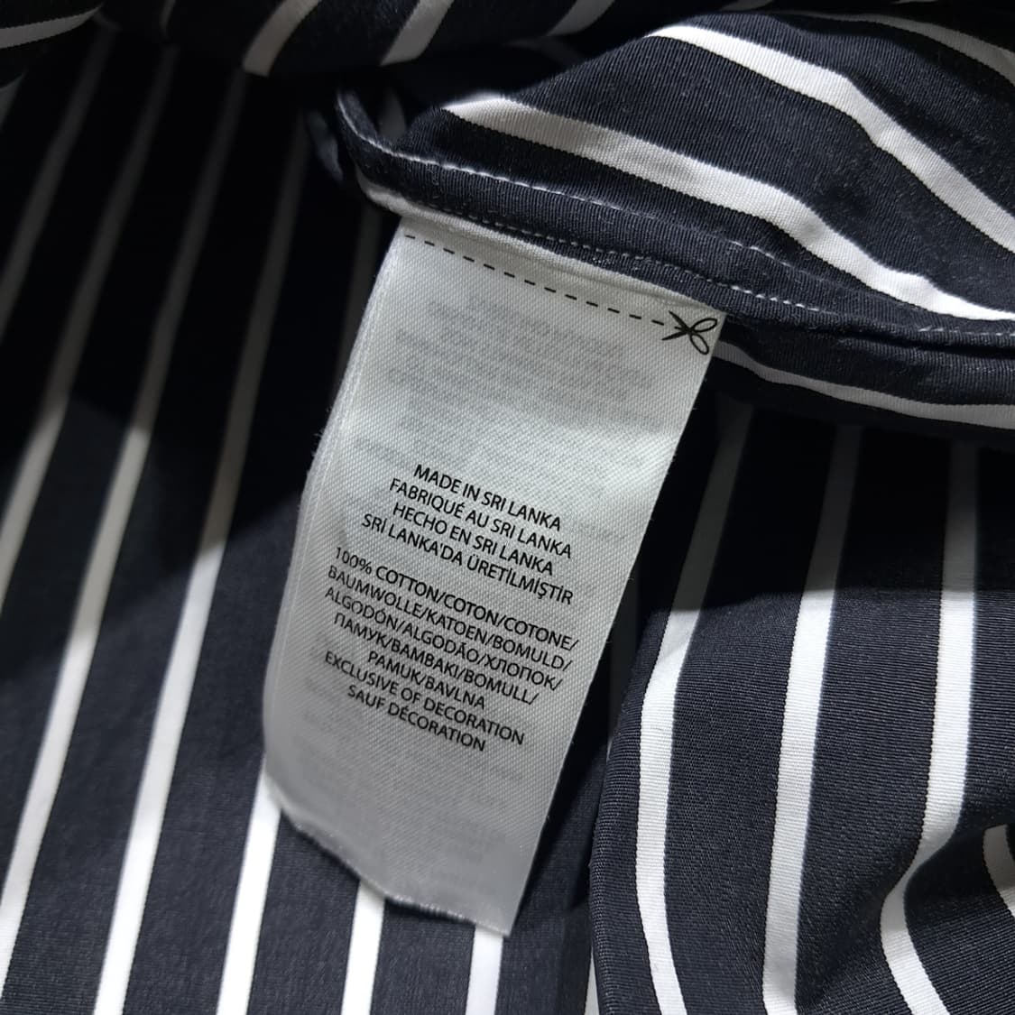 CK025 M 폴로 보이프렌드핏 모노 스트라이프 셔츠 남방 상품이미지5