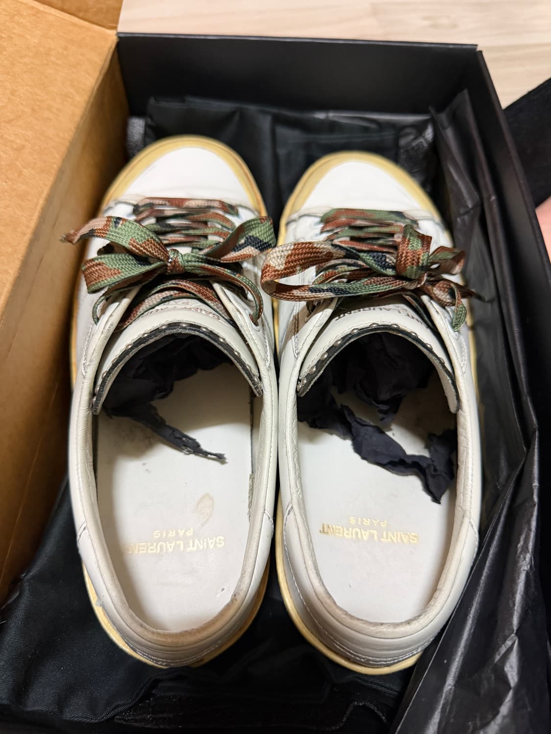 [39] 생로랑 서프코드 카모 로우 스니커즈 상품이미지4