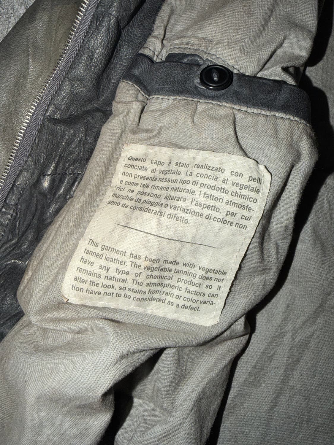 GIORGIO BRATO Double Zip Leather Jacket 상품이미지5