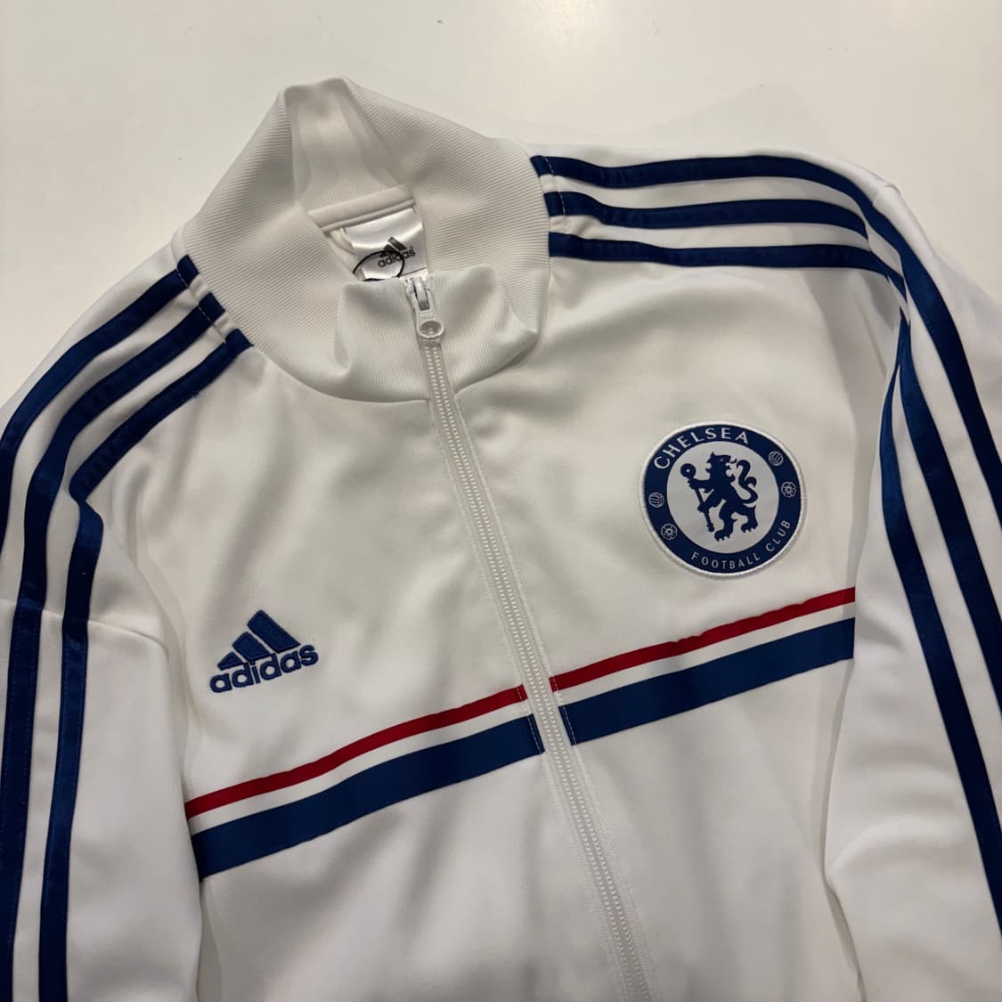 [110] 13s 아디다스 첼시 트랙탑 져지 집업 화이트 D384 상품이미지3
