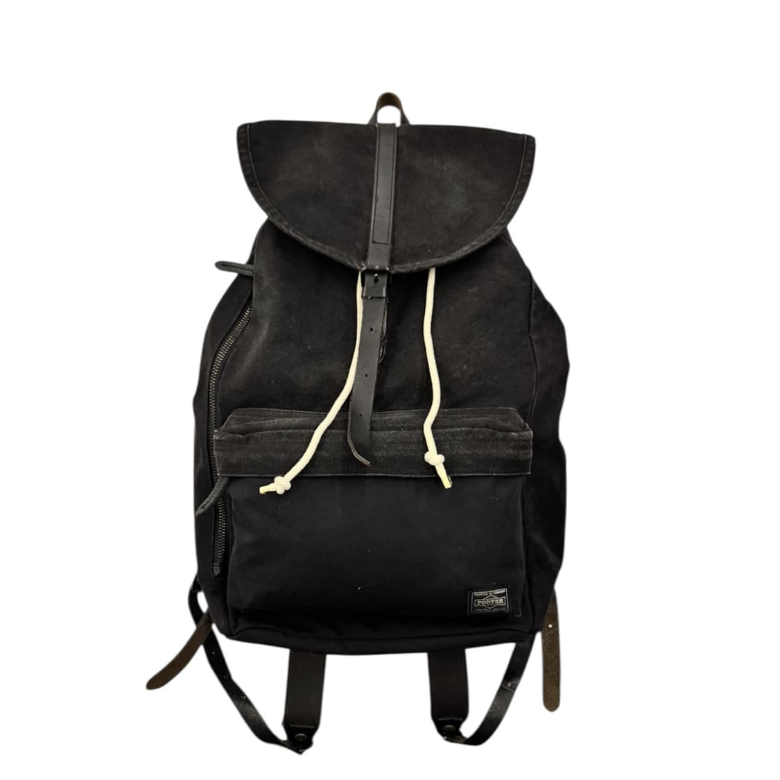 포터 브릿지 코튼 럭색 백팩 블랙 (S) 상품이미지1