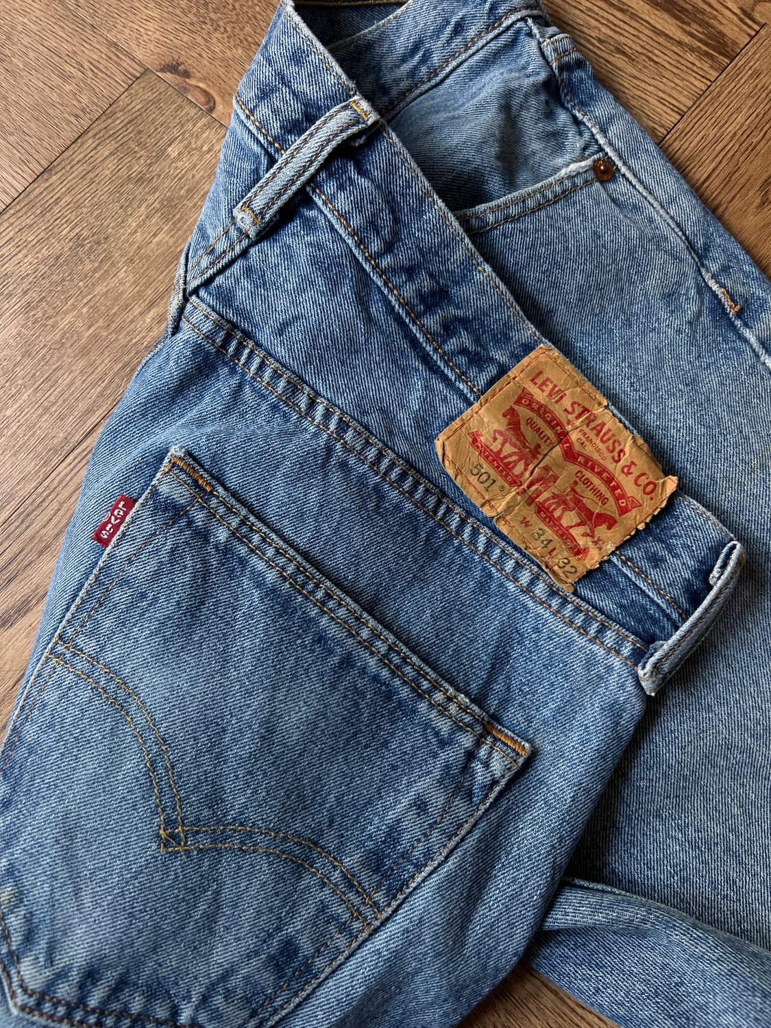 [34]00's 리바이스 501 빈티지 워싱 데님 팬츠 상품이미지5