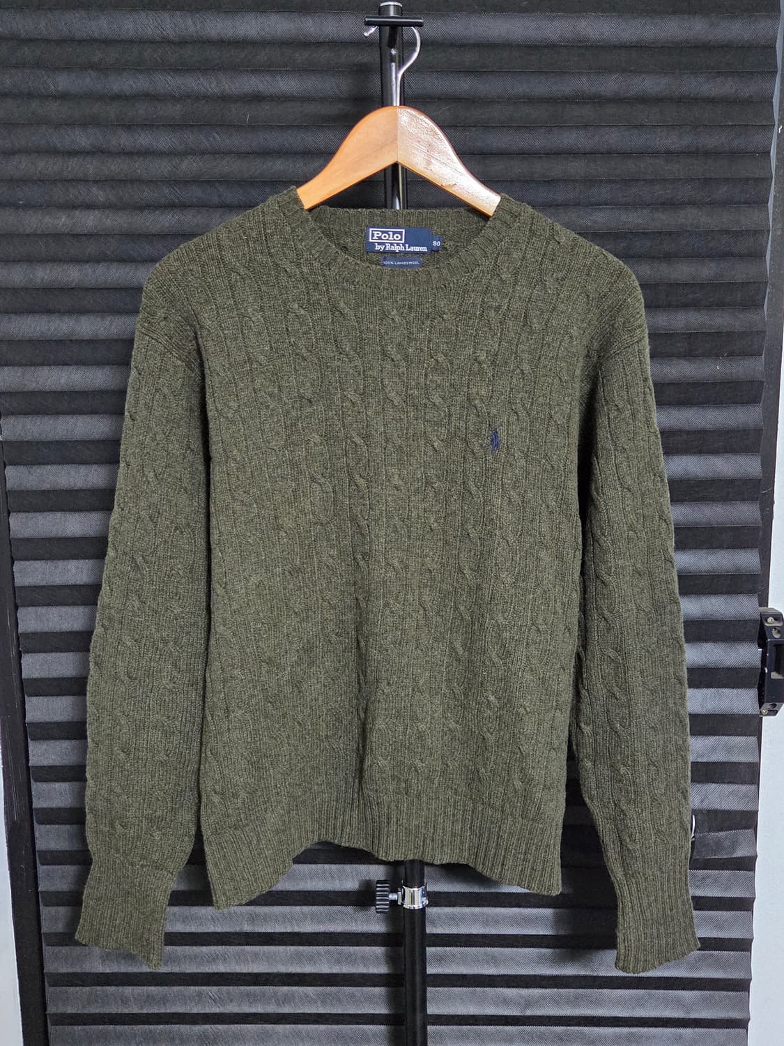 [폴로 랄프로렌] 램스울 케이블 크루넥 니트 스웨터 | 00068 상품이미지1