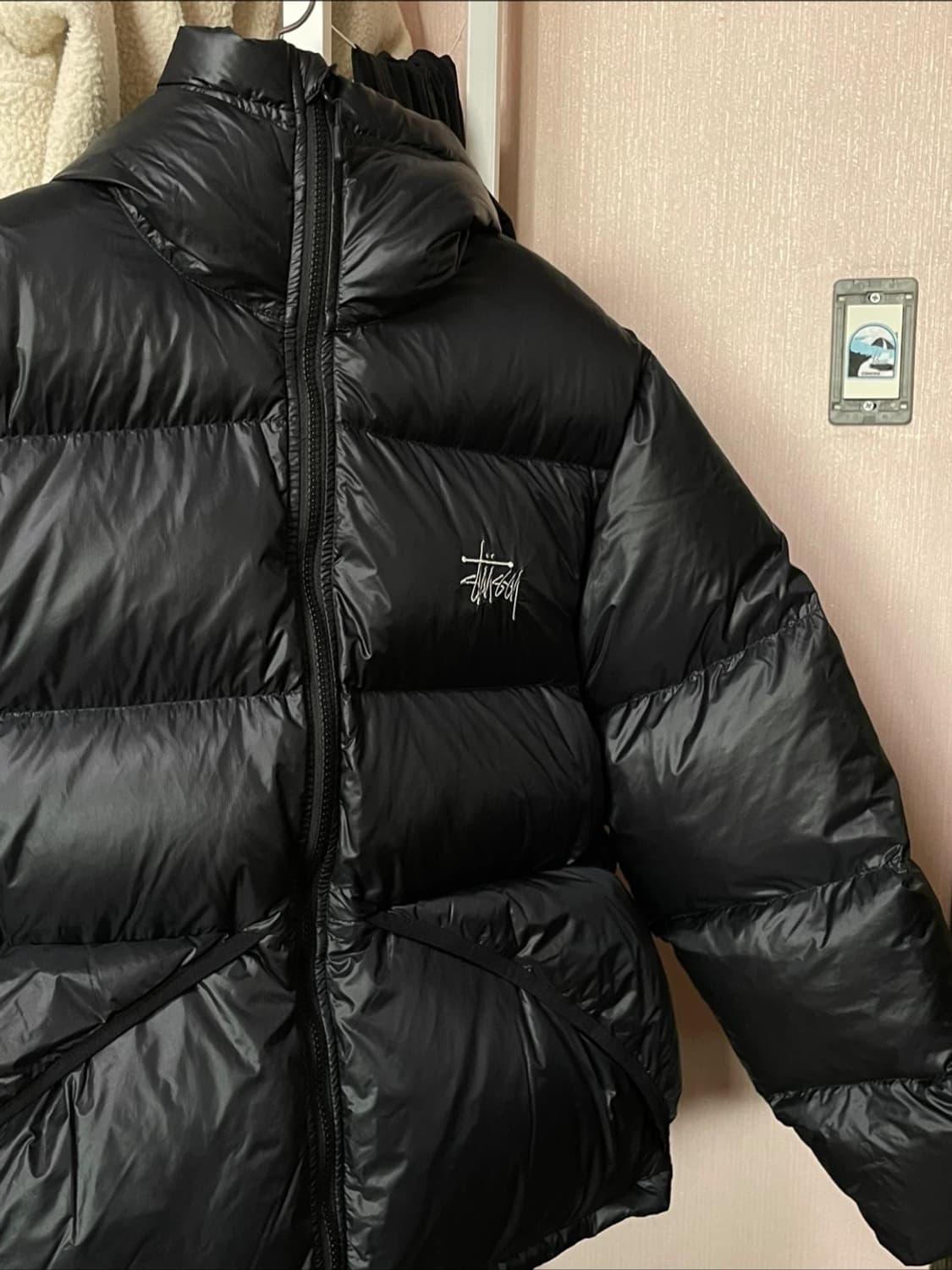 스투시 다운파카 마이크로 립스탑 패딩 xs 상품이미지2