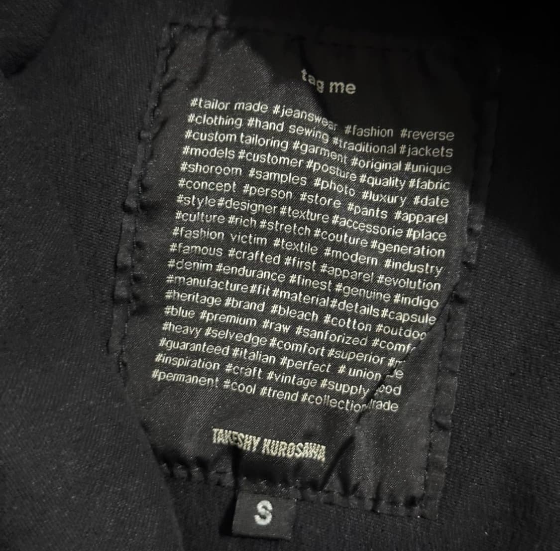 Takeshy Kurosawa 비대칭 하이넥 레더 자켓 상품이미지8