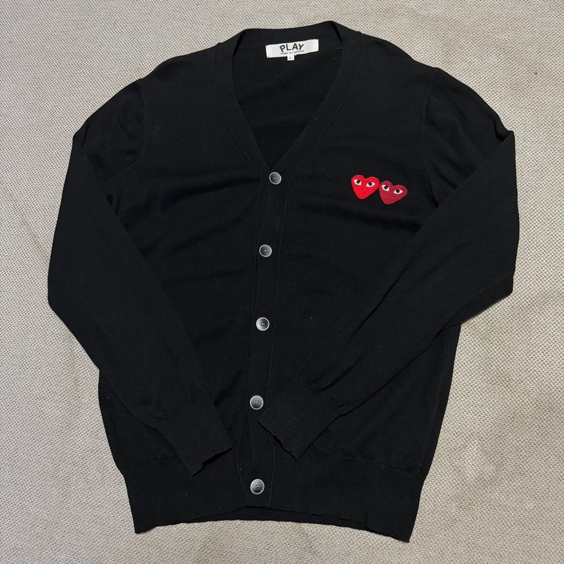 꼼데가르송 더블 와펜 니트 가디건 상품이미지1