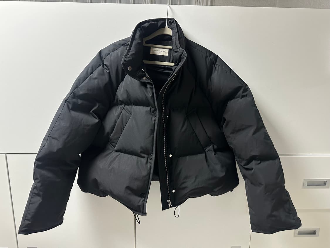 낫띵리튼 크롭 스트링 푸퍼 패딩 상품이미지2