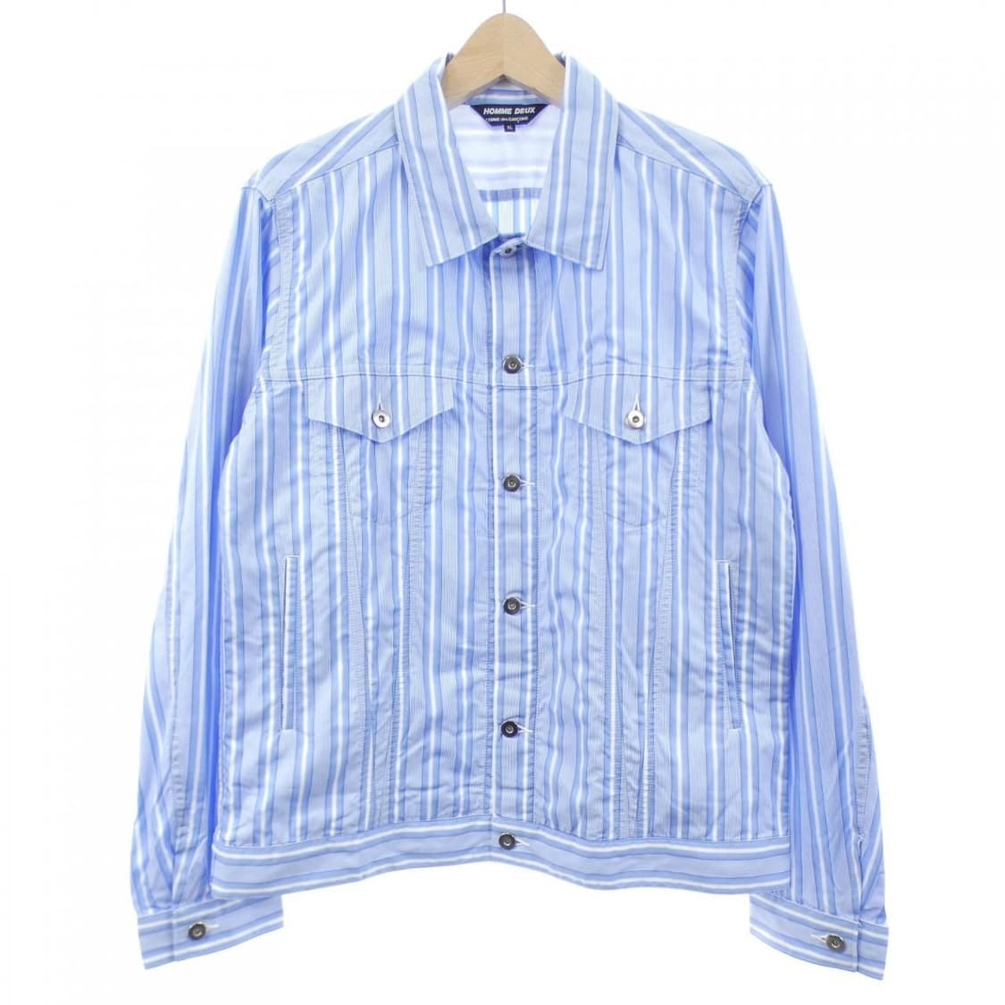 꼼데가르송 옴므 듀스 핀스트라이프 데님 트러커 자켓 상품이미지1