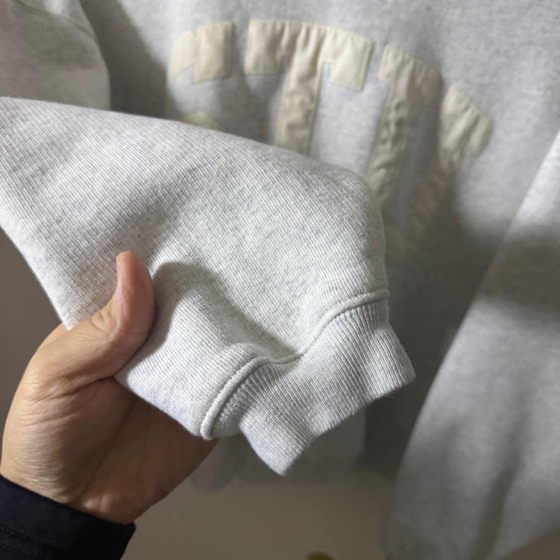 스투시 스투 아플리케 크루넥 118577 S(오버핏 77) 상품이미지4